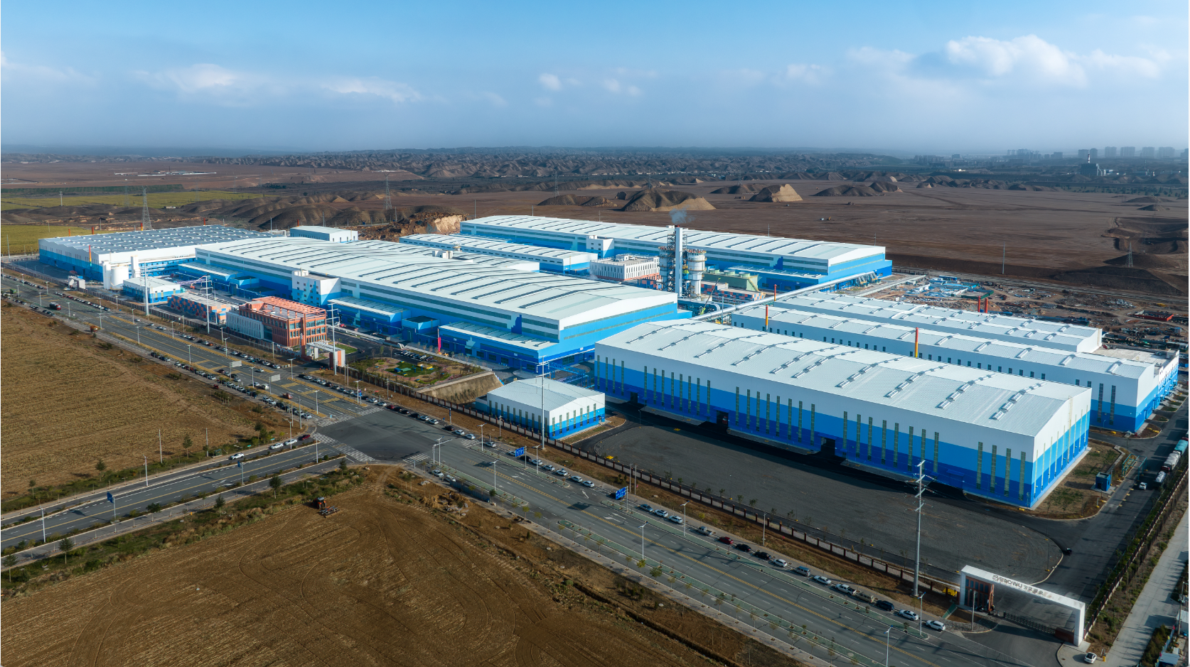 兰州10万吨负极材料项目负极区域建筑和安装工程